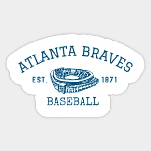 atlanta braves baseball Sticker